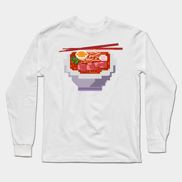 ramen pixel art Long Sleeve T-Shirt by Neroaida